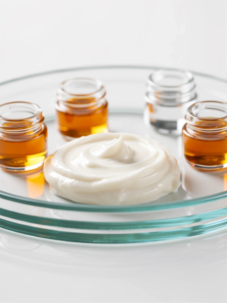 Premium skincare and supplements textures